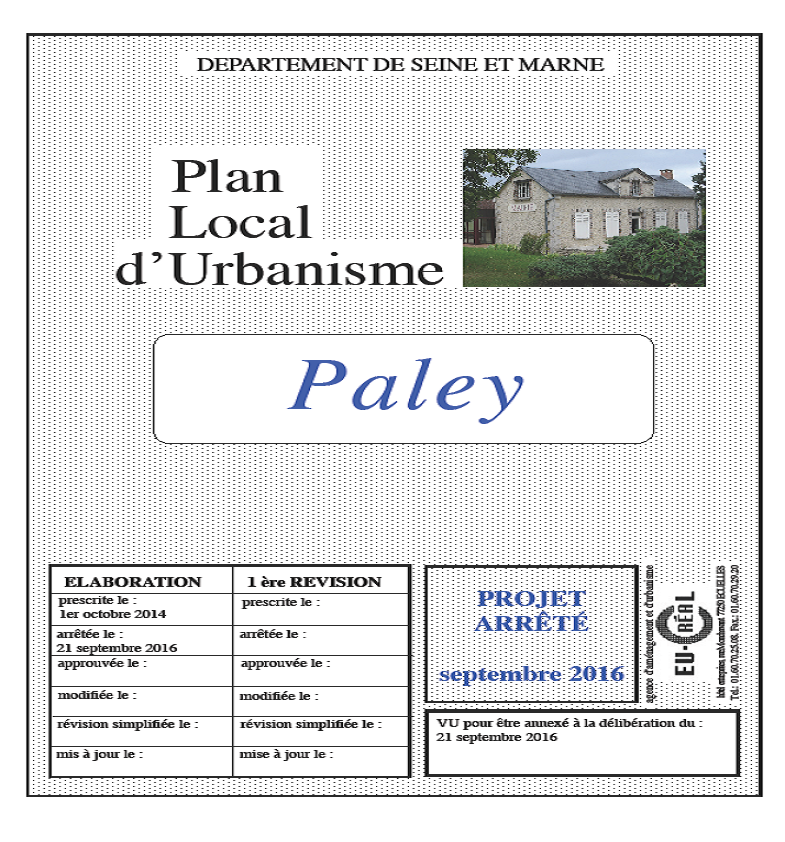 Page de garde dossier  Paley en seine et marne site officiel